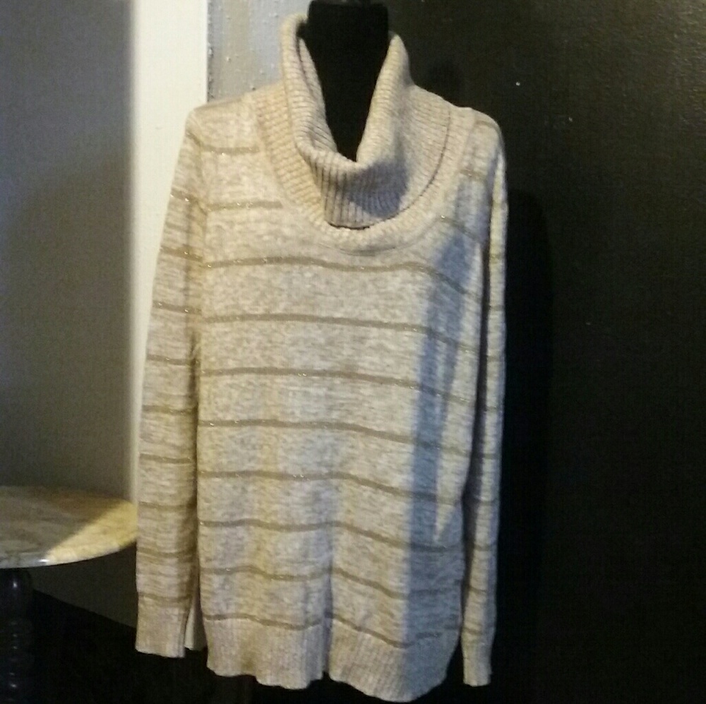 BASIC EDITIONS WOMEN'S TURTLENECK SWEATER